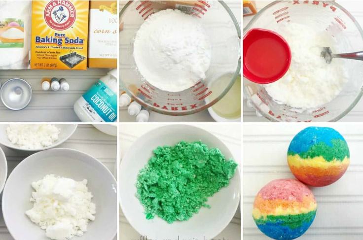 Rainbow Bath Bomb Recipe