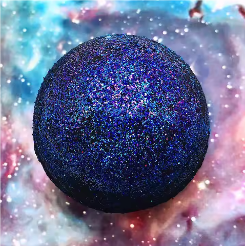 glitter bath bomb