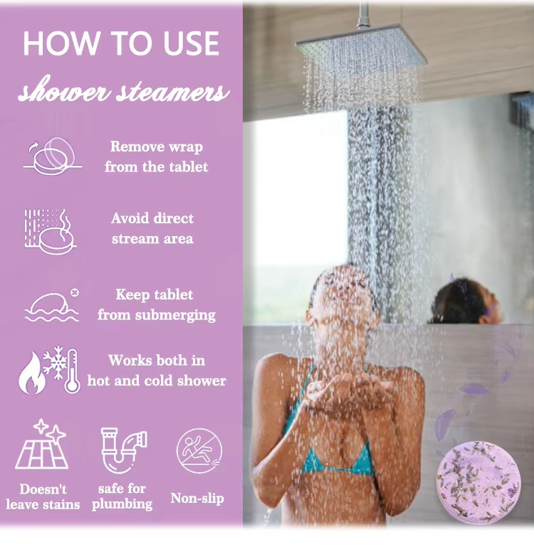 How to use a shower steamer